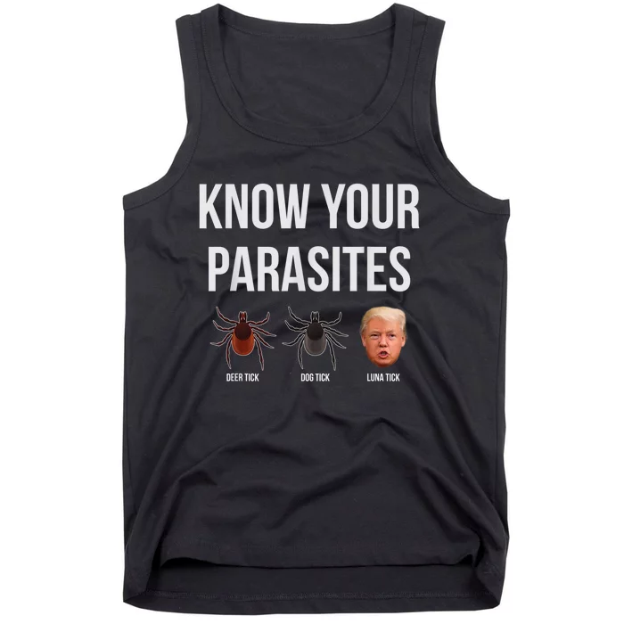 Know Your Parasites Dump President Trump Parasite Lunatic Tank Top