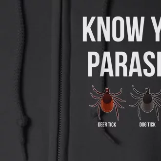 Know Your Parasites Dump President Trump Parasite Lunatic Full Zip Hoodie