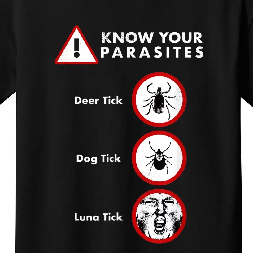 Know Your Parasites Funny Anti Trump And Ticks Kids T-Shirt