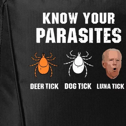 Know Your Parasites Anti Joe Biden City Backpack