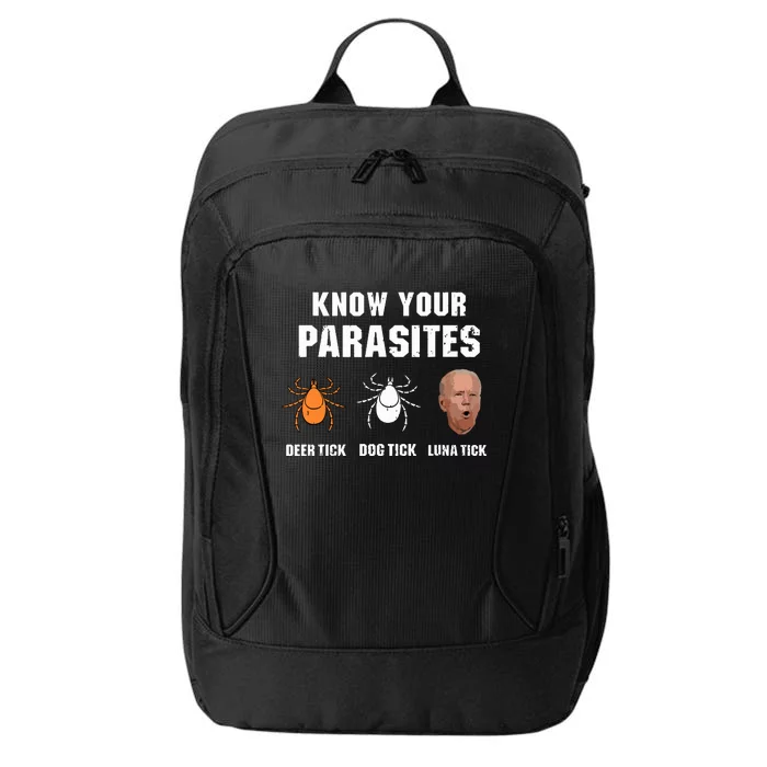 Know Your Parasites Anti Joe Biden City Backpack