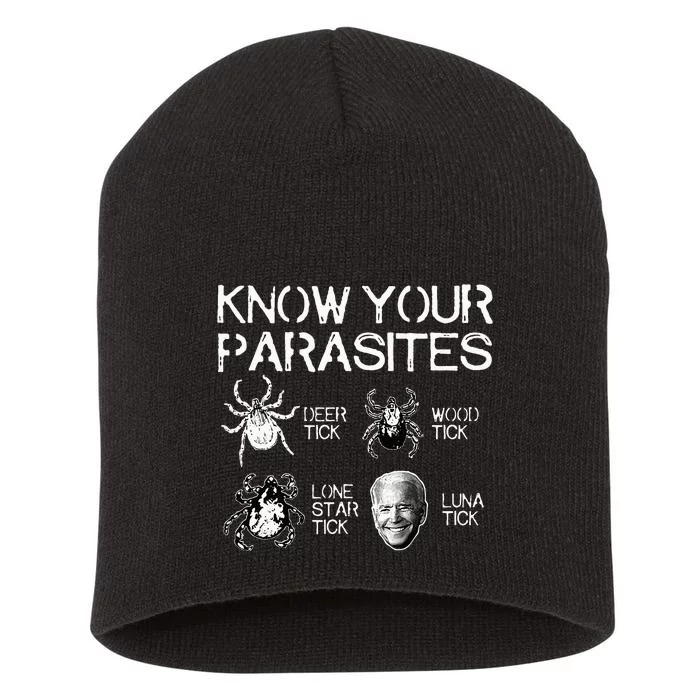 Know Your Parasites Tick Biden Classic Short Acrylic Beanie