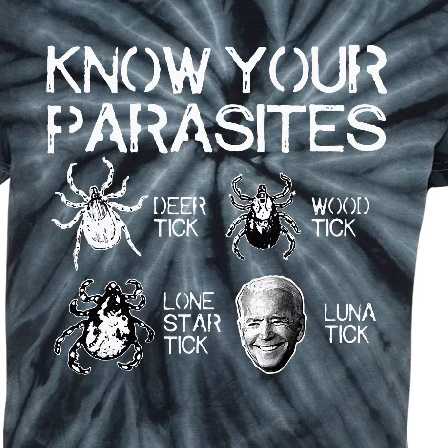 Know Your Parasites Tick Biden Classic Kids Tie-Dye T-Shirt