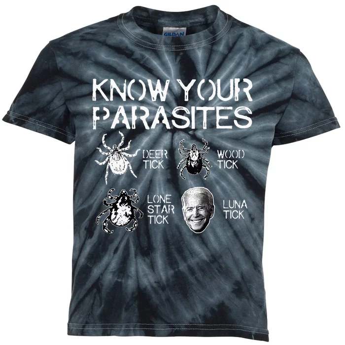 Know Your Parasites Tick Biden Classic Kids Tie-Dye T-Shirt