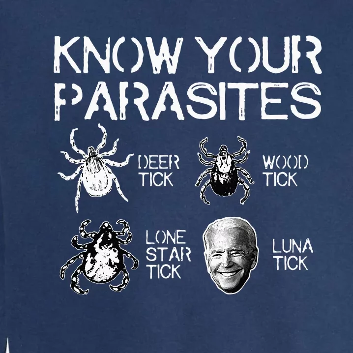 Know Your Parasites Tick Biden Classic Garment-Dyed Sweatshirt