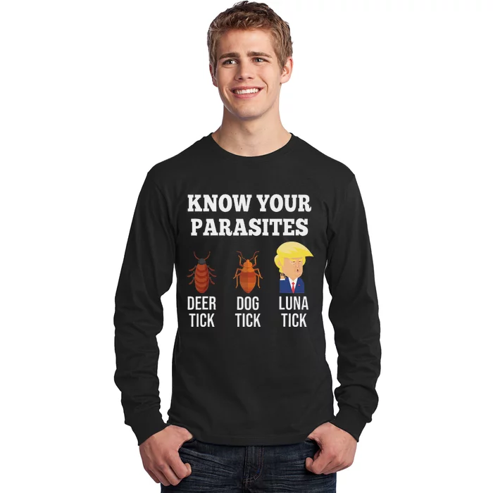 Know Your Parasites Anti Trump Luna Tick Long Sleeve Shirt