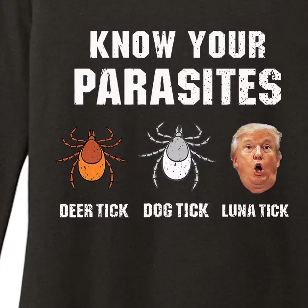 Know Your Parasites Funny Anti Trump Womens CVC Long Sleeve Shirt