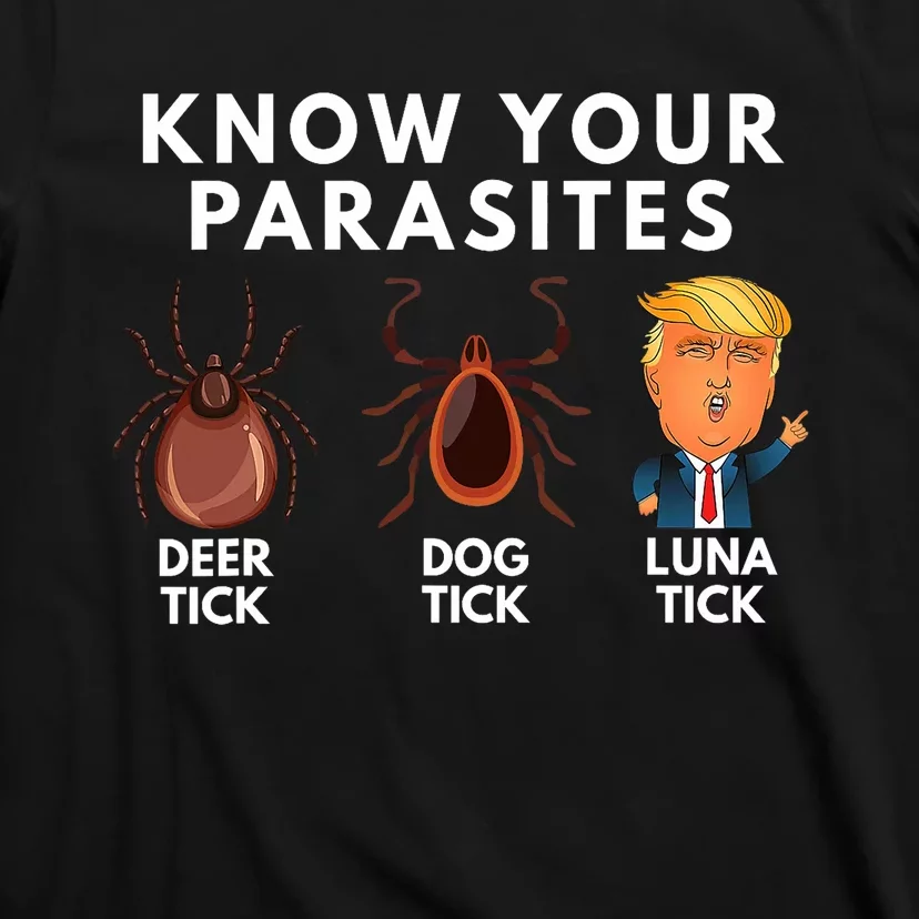 Know Your Parasites Deer Tick Dog Tick Luna Tick Anti Trump T-Shirt