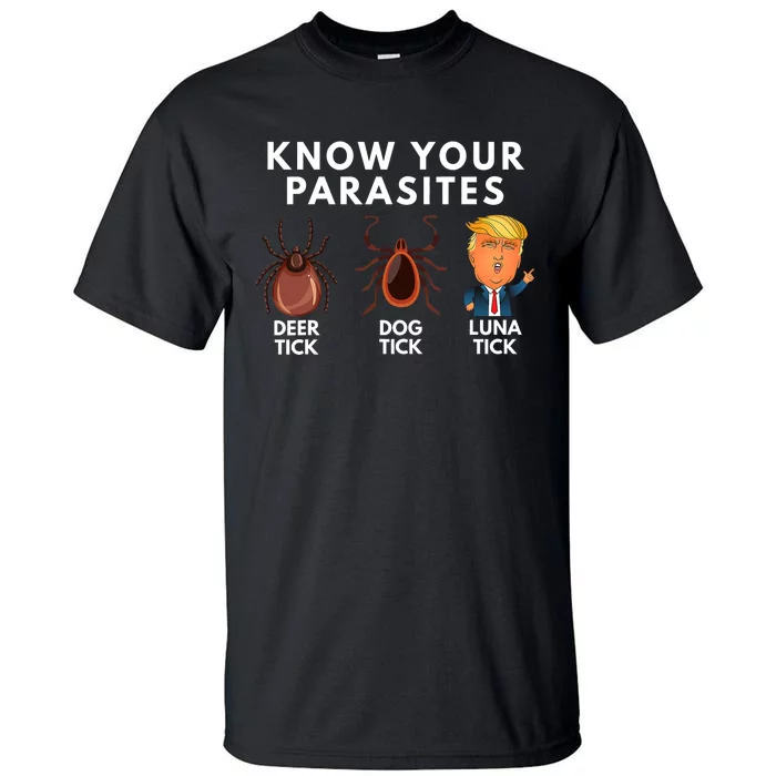 Know Your Parasites Deer Tick Dog Tick Luna Tick Anti Trump Tall T-Shirt