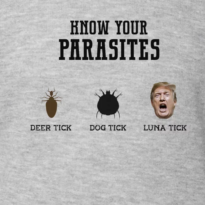 Know Your Parasites Antitrump Toddler Sweatshirt