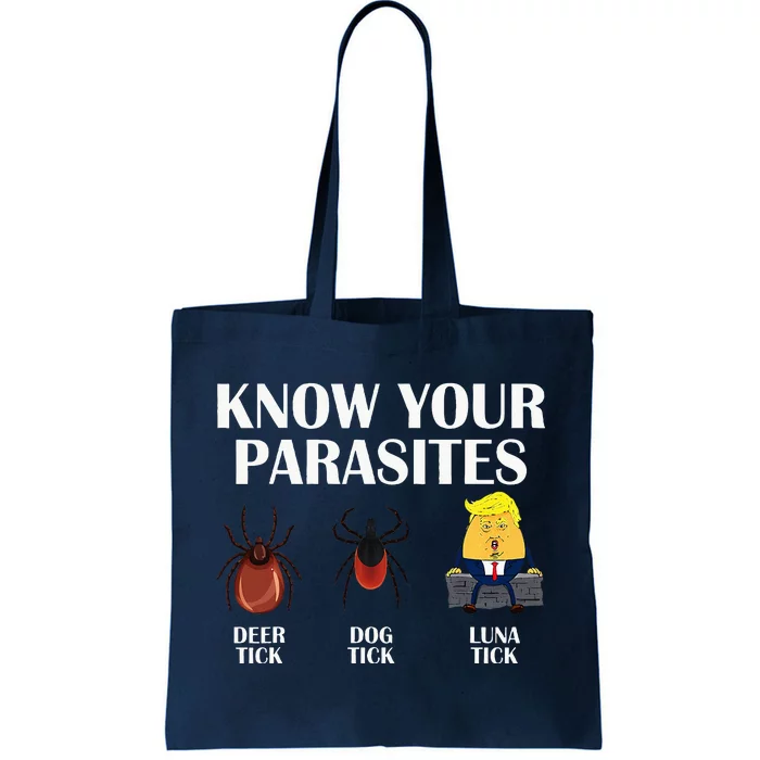 Know Your Parasites Anti Trump Democrat Vote Kamala Tote Bag