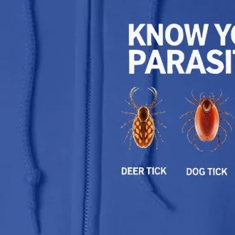 Know Your Parasites Anti Trumpism & Kamala Harris Full Zip Hoodie