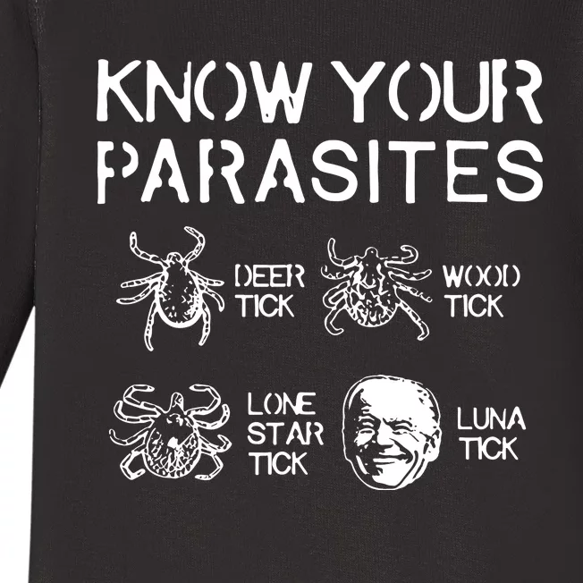 Know Your Parasites Luna Tick Baby Long Sleeve Bodysuit