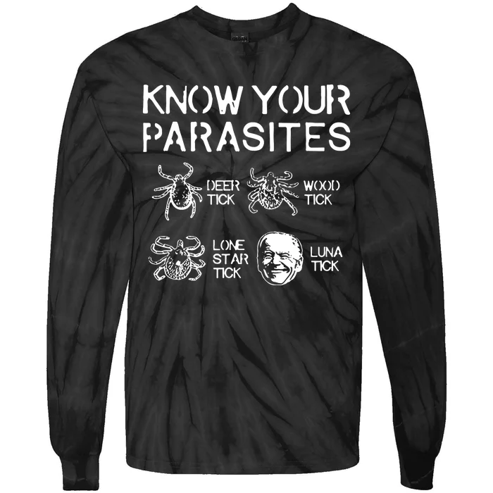 Know Your Parasites Luna Tick Tie-Dye Long Sleeve Shirt