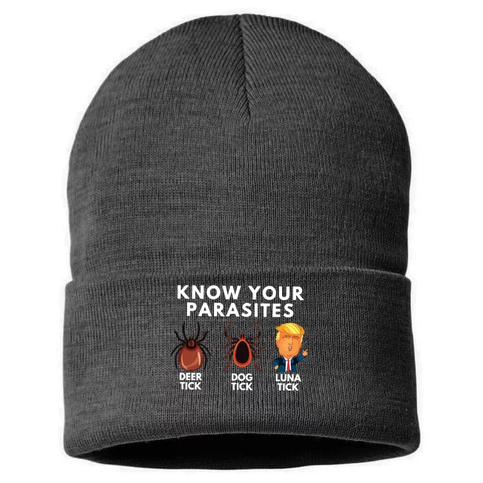 Know Your Parasites Anti Trump Sustainable Knit Beanie