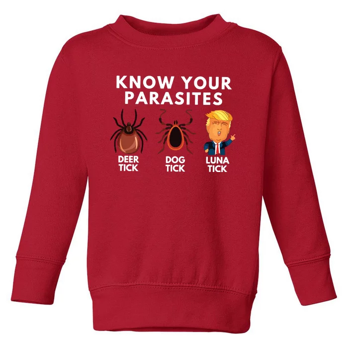 Know Your Parasites Anti Trump Toddler Sweatshirt