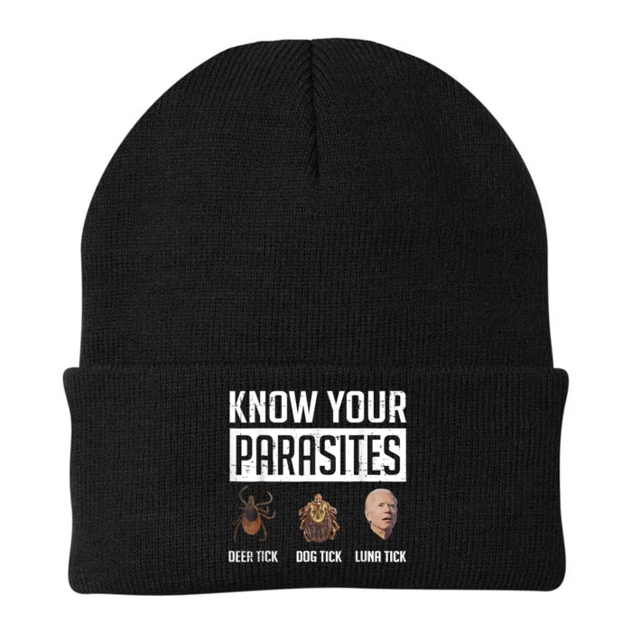 Know Your Parasites Deer Tick Dog Tick Luna Tick Knit Cap Winter Beanie