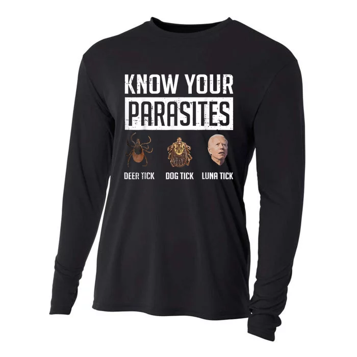 Know Your Parasites Deer Tick Dog Tick Luna Tick Cooling Performance Long Sleeve Crew