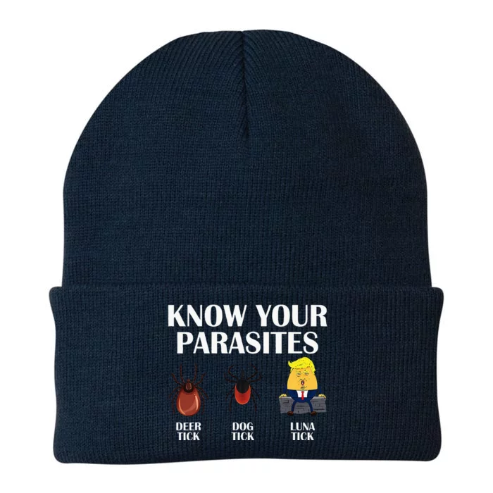 Know Your Parasites Anti Trump Democrat Vote Kamala Knit Cap Winter Beanie