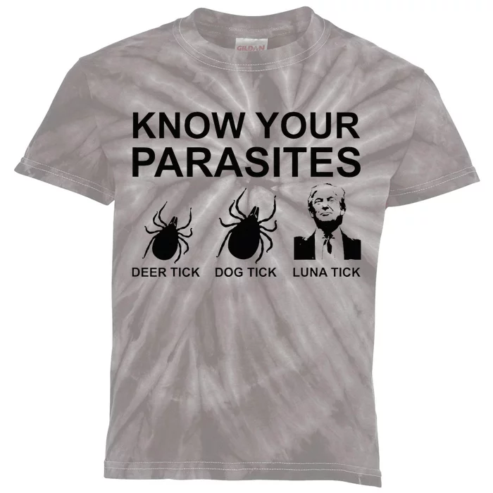 Know Your Parasites Anti Trump Kids Tie-Dye T-Shirt