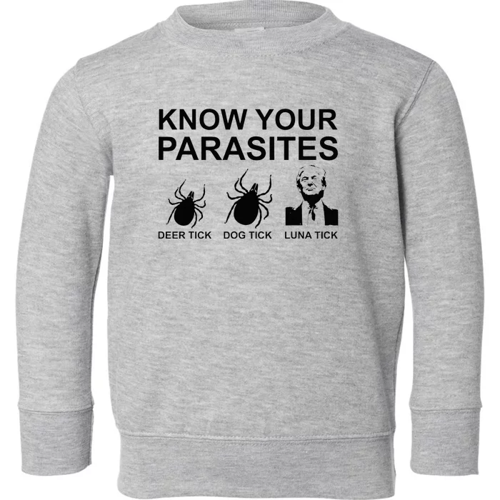 Know Your Parasites Anti Trump Toddler Sweatshirt