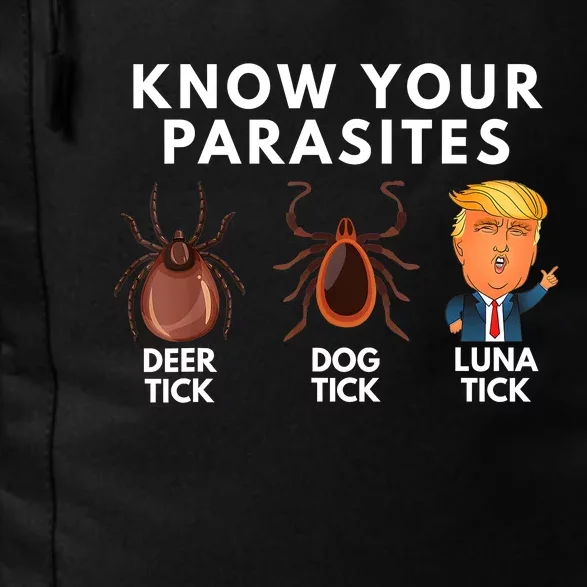 Know Your Parasites Deer Tick Dog Tick Luna Tick Anti Trump Daily Commute Backpack