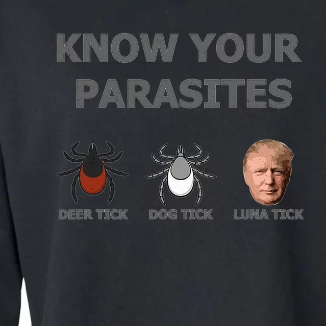 Know Your Parasites Anti Trump Resist Cropped Pullover Crew