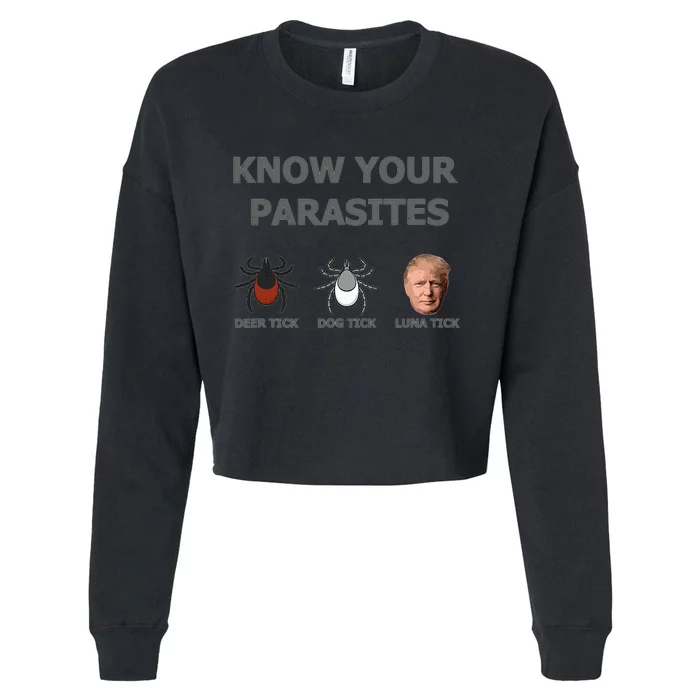 Know Your Parasites Anti Trump Resist Cropped Pullover Crew