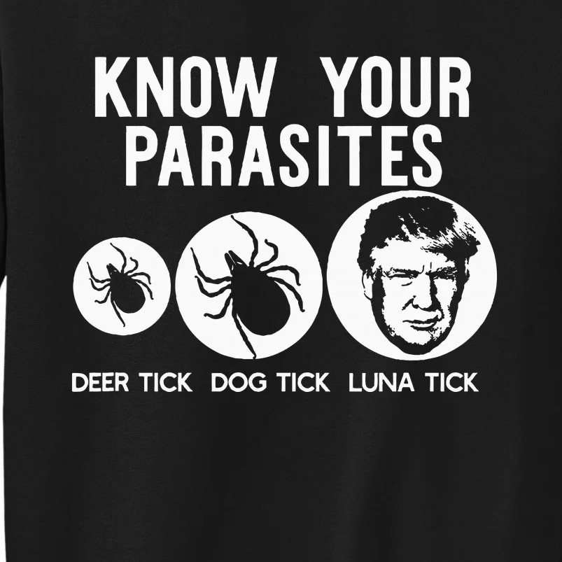 Know Your Parasites Antitrump Resist Funny Gift Tall Sweatshirt