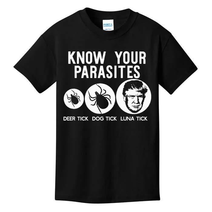 Know Your Parasites Antitrump Resist Funny Gift Kids T-Shirt