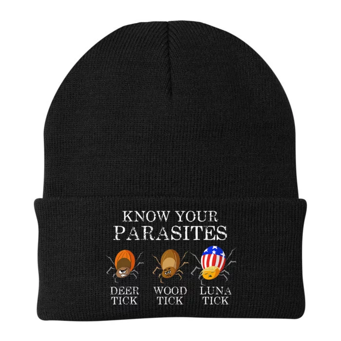 Know Your Parasites Anti Trump Luna Tick Funny Knit Cap Winter Beanie