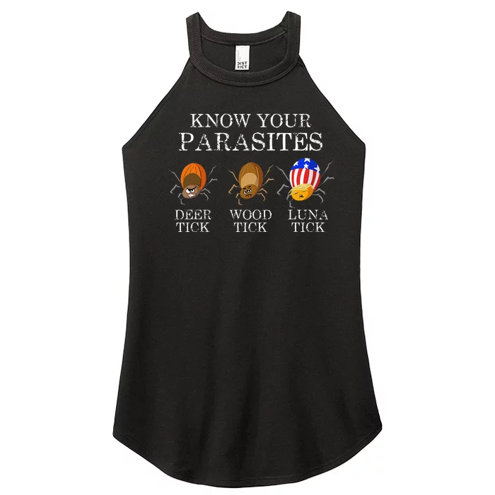 Know Your Parasites Anti Trump Luna Tick Funny Women’s Perfect Tri Rocker Tank