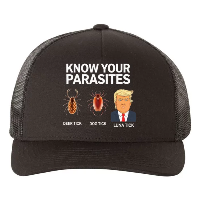 Know Your Parasites Anti Trumpism & Kamala Harris Support Yupoong Adult 5-Panel Trucker Hat