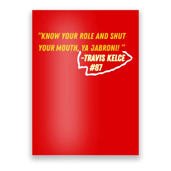 Know Your Role And Shut Your Mouth Poster