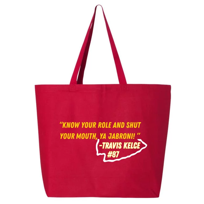 Know Your Role And Shut Your Mouth 25L Jumbo Tote