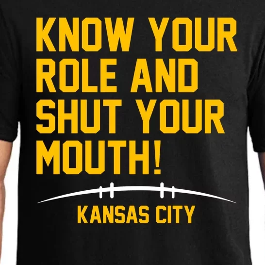 Know Your Role Shut Your Mouth Mahomes KC Pajama Set