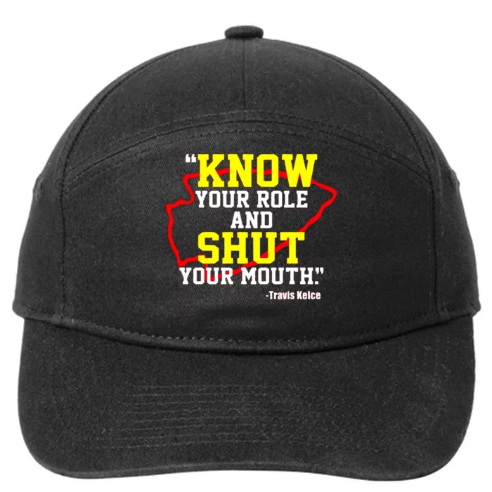 Know Your Role And Shut Your Mouth 7-Panel Snapback Hat