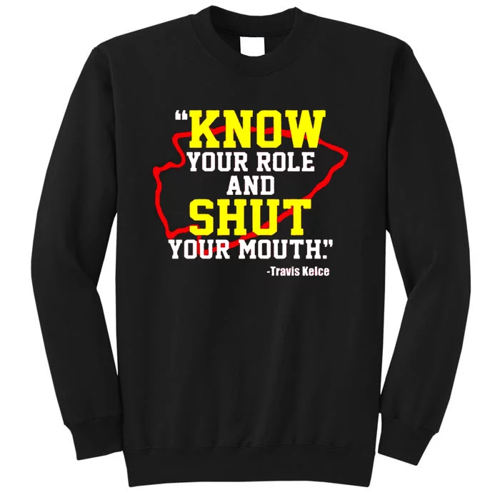 Know Your Role And Shut Your Mouth Tall Sweatshirt