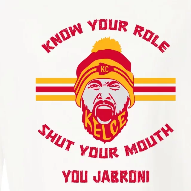 Know Your Role And Shut Your Mouth Cropped Pullover Crew