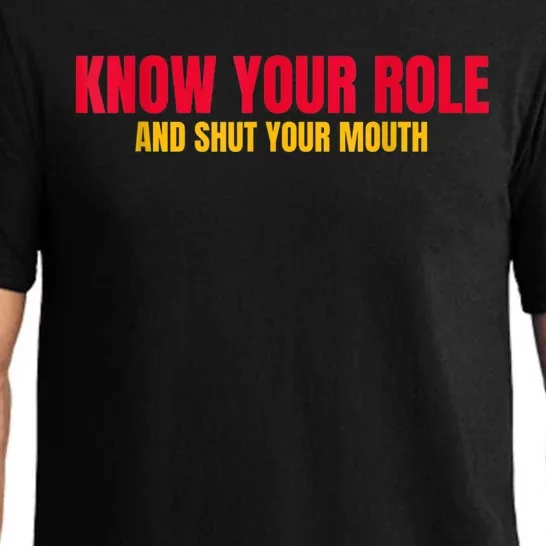 Know Your Role And Shut Your Mouth You Jabroni Pajama Set