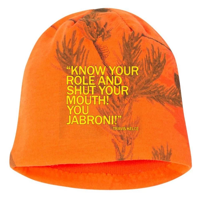 Know Your Role And Shut Your Mouth You Jabroni Kati - Camo Knit Beanie