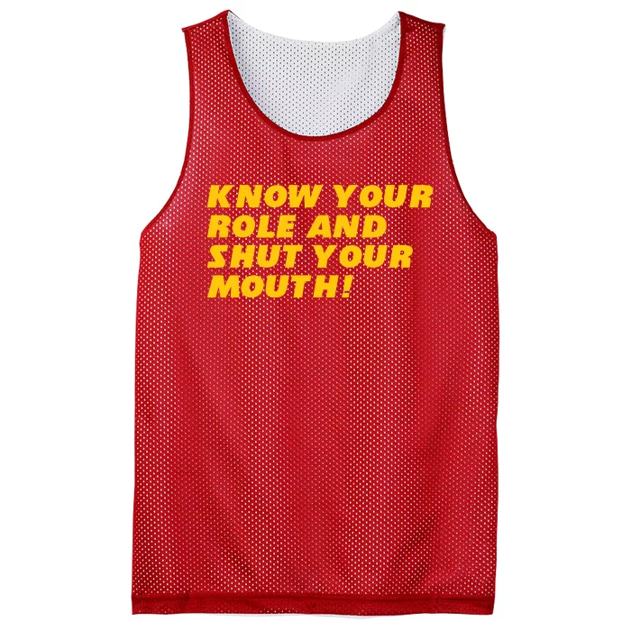 Know Your Role And Shut Your Mouth Kansas City Mesh Reversible Basketball Jersey Tank