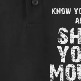 Know Your Role And Shut Your Mouth retro quote Dry Zone Grid Performance Polo