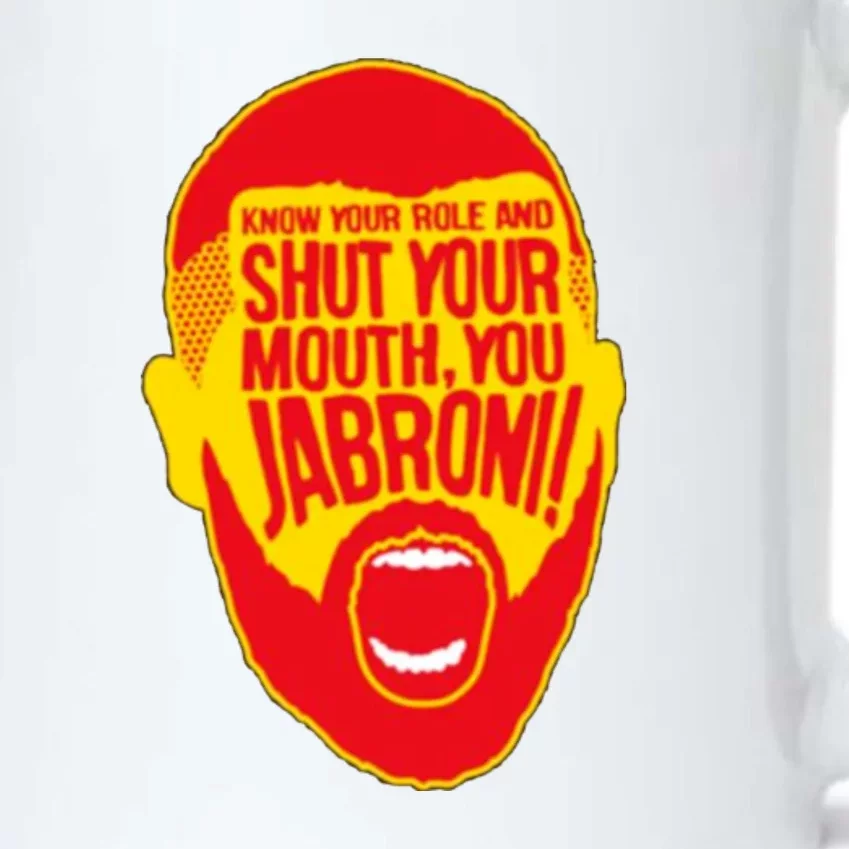 Know Your Role And Shut Your Mouth Black Color Changing Mug