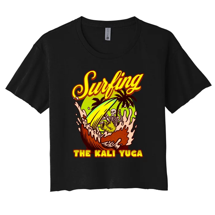 Kali Yuga Surf Club Traditionalist Julius Evola Women's Crop Top Tee