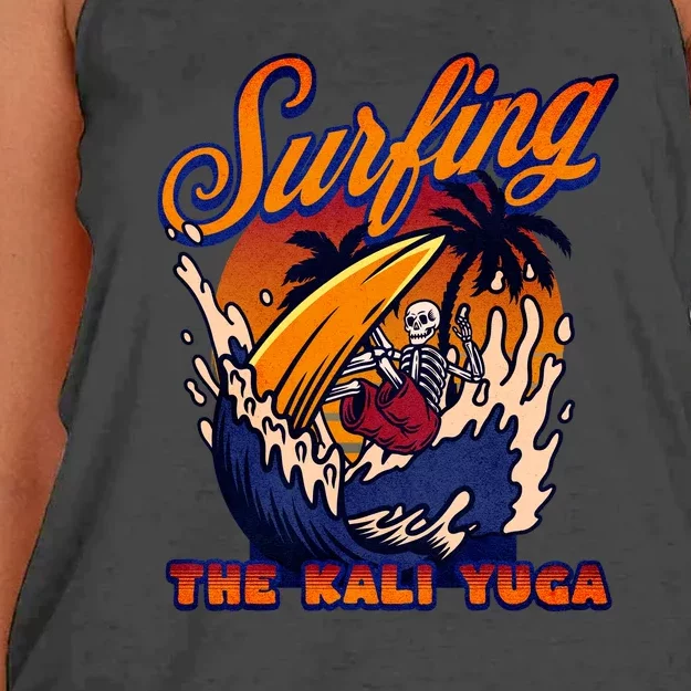 Kali Yuga Surf Club Traditionalist Julius Evola Women's Knotted Racerback Tank