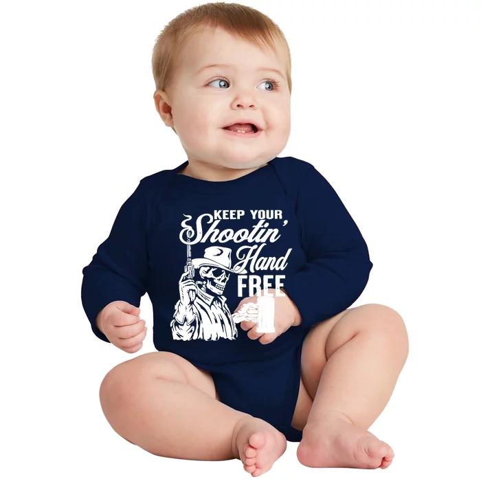 Keep Your Shooting Hand Free Baby Long Sleeve Bodysuit