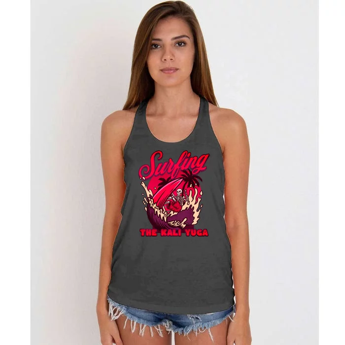 Kali Yuga Surf Club Traditionalist Julius Evola Women's Knotted Racerback Tank