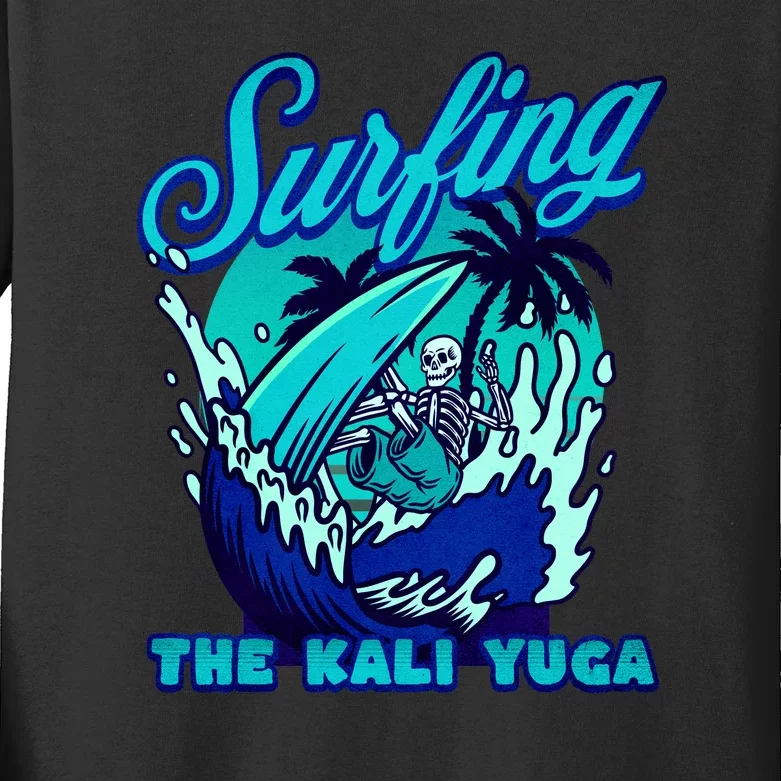 Kali Yuga Surf Club Traditionalist Julius Evola Kids Long Sleeve Shirt