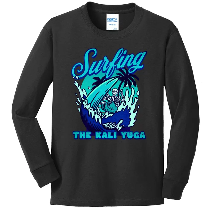 Kali Yuga Surf Club Traditionalist Julius Evola Kids Long Sleeve Shirt